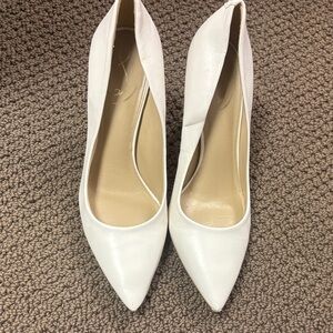 Sam Edelman White Pointed Toe Heels